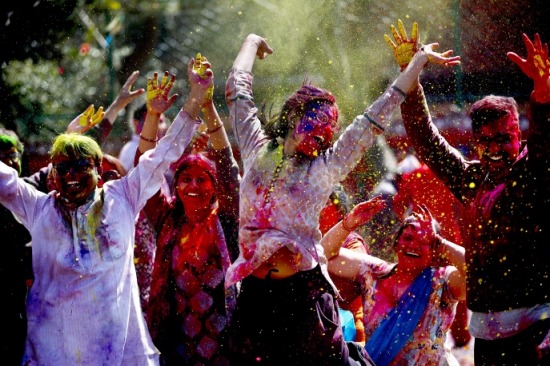 Holi festival of colours: pictures of celebrations